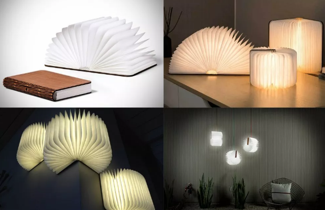 激光切割木質(zhì)書頁燈：無言的陪伴，無形的溫暖！