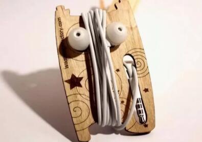 激光切割耳機繞線器，收納從未如此簡單