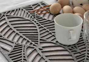 激光切割餐墊，美觀又衛生