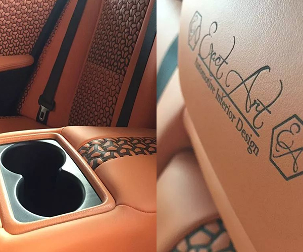 汽車(chē)坐墊激光打標(biāo),愛(ài)車(chē)升級(jí)秒秒鐘！